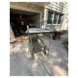 Vintage Stainless Medical Stretcher Gurney Rolling Cart Rails