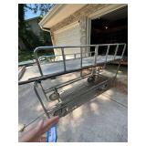Vintage Stainless Medical Stretcher Gurney Rolling Cart Rails