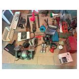 Mixed Garage Tool Lot Craftsman Grinder Skil Saws Hand Tools Shop