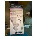 Medical Supplies: Drive Toilet Safety Rail, Crutches, Leg Wedge, Walking Boot Lot
