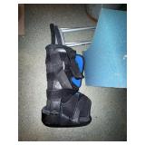 Medical Supplies: Drive Toilet Safety Rail, Crutches, Leg Wedge, Walking Boot Lot