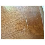 Round Wood Accent End Table w Shelf Cabriole Legs 28in Traditional