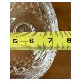 Decorative Glass Vase & Etched Scripture Bowl 2 Pc Lot Good Cond