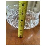 Decorative Glass Vase & Etched Scripture Bowl 2 Pc Lot Good Cond