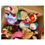 Mixed Plush Stuffed Animal Lot TY Beanie Babies Holiday Animals 20+