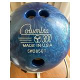 Vintage Bowling Set Columbia 300 Ball Dexter Shoes 9M w Bag