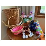 Easter Spring Decor Lot Baskets Bunny Figures Eggs Golf Sound Toy