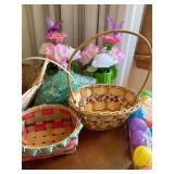 Easter Spring Decor Lot Baskets Bunny Figures Eggs Golf Sound Toy