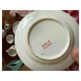 Vintage Doll & Tea Set Lot Bride Doll Japan Porcelain Small Doll Clothes