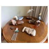 Coastal Bird Driftwood Art Lot John Perry Egret Seagull Pelican Decor