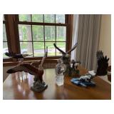 Lot of 5 Eagle Figurines Crystal Cathedral Hour of Power Decor