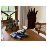 Lot of 5 Eagle Figurines Crystal Cathedral Hour of Power Decor