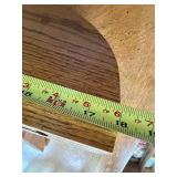 Solid Oak Wall Shelf with Corbels Rounded Front 18in Very Good