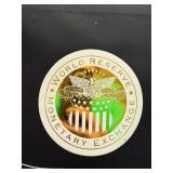 Framed Presidential Dollar Coin Display Holder White House 26 x 18