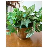 Decorative Home Decor Lot Cloisonne Style Vases Faux Plant Wreath