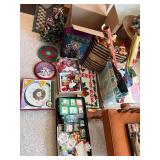 Large Mixed Christmas Decor Gift Wrap Ornament Lot -Clocks -Disney Holiday