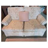 Floral Loveseat Sofa With Cushions