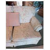 Floral Loveseat Sofa With Cushions