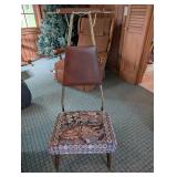 Folding Tray Chair With Upholstered Seat