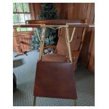 Folding Tray Chair With Upholstered Seat