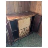 Vintage Victor Console Radio Cabinet