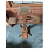 Wood Plant Stand Display Shelf