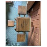 Wood Plant Stand Display Shelf