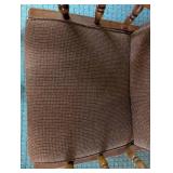 Upholstered Wood-Arm Recliner Chair