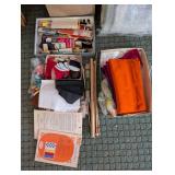 Mixed Lot: Red Heart Yarn, Dritz Tracing Paper & Takumi Knitting Needles