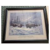 Framed Wildlife & Seascape Prints (Lot of 2)