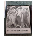 Framed Golf Prints - Golf With Your Friends & Ben Hogan (Pair)