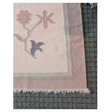 Floral Pattern Woven Area Rug