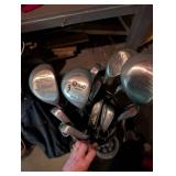 Club King by Bag Boy Golf Bag With Mixed Clubs