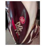 Dr Pepper Golf Bag With Assorted Clubs