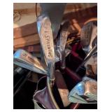 Dr Pepper Golf Bag With Assorted Clubs