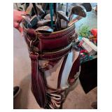 Dr Pepper Golf Bag With Assorted Clubs
