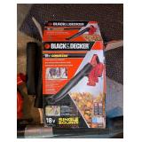 Black & Decker 18V Cordless Hard Surface Sweeper & Leaf Blower (Lot of 2)