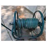 Garden Hose Reel Cart With Hose & Metal Tripod Stand