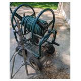Garden Hose Reel Cart With Hose & Metal Tripod Stand