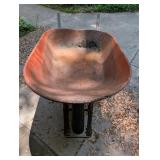 Steel Wheelbarrow With Wood Handles