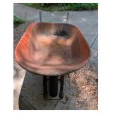 Steel Wheelbarrow With Wood Handles