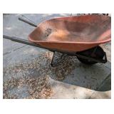 Steel Wheelbarrow With Wood Handles