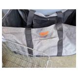 Woven Storage Tote, Wire Basket & Assorted Bins Mixed Lot