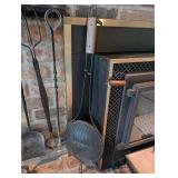 5-Piece Fireplace Tool Set With Stand