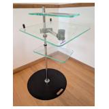 AirDesk Glass Standing Desk Workstation