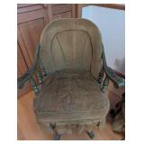 Pair of Upholstered Swivel Chairs