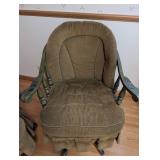 Pair of Upholstered Swivel Chairs