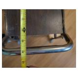 Upholstered Swivel Chair & Rolling Tray Cart