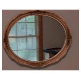 Ornate Oval Wall Mirror 23 X 19 in