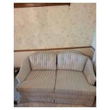 Striped Upholstered Sofa 56 X 34 X 28 in